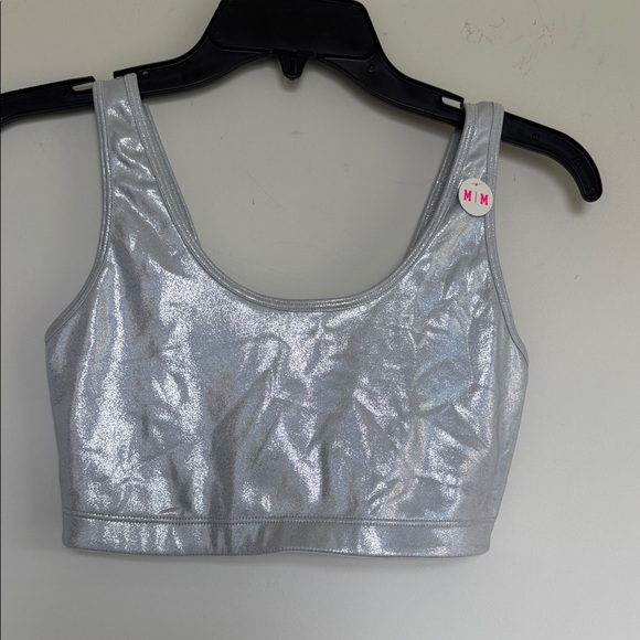 New PINK Victoria's Secret Light Gray Sports Bra - Picture 1 of 6